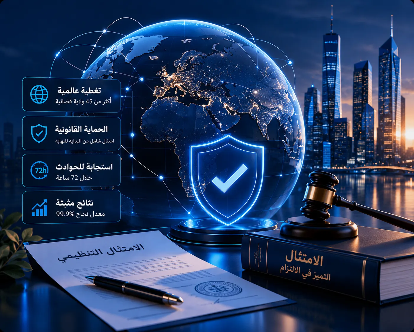 نظرة عامة على ميزات منصة الامتثال