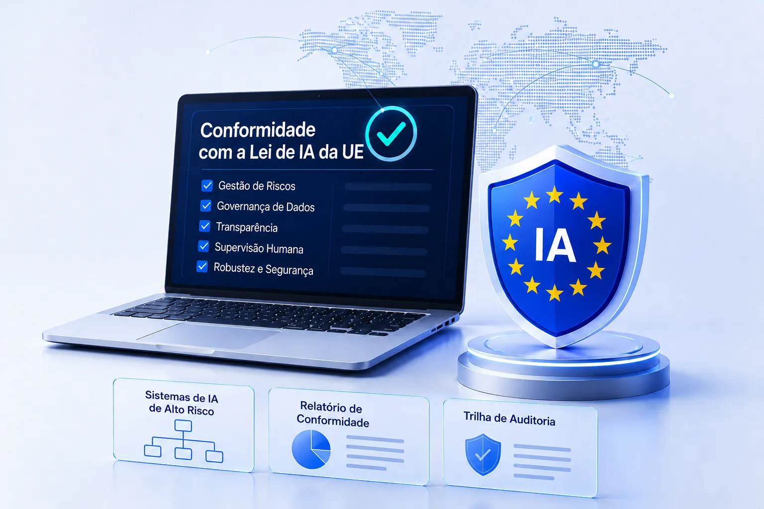 Estudo de caso de plataforma global de IA sobre o EU AI Act